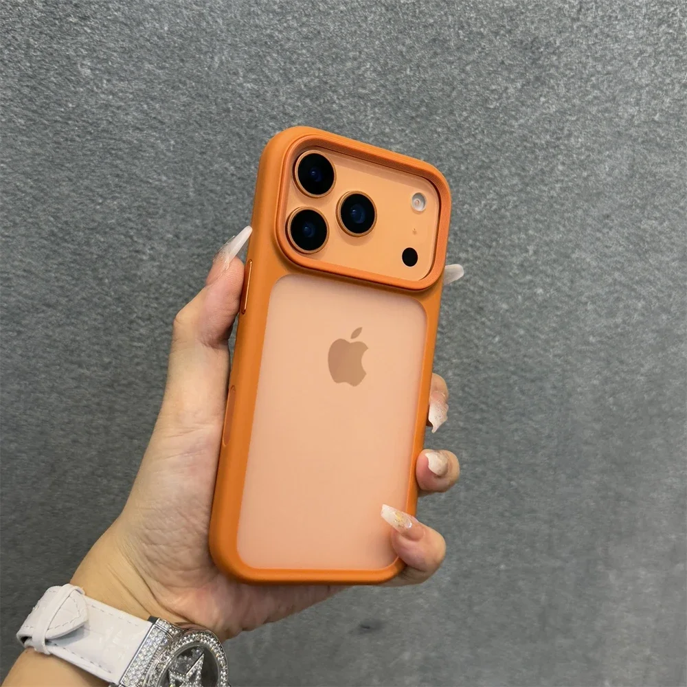 (orange 17air) Capa Protetora Ultrafina Fosca Semitransparente Em Pc Tpu Resistente A Impactos