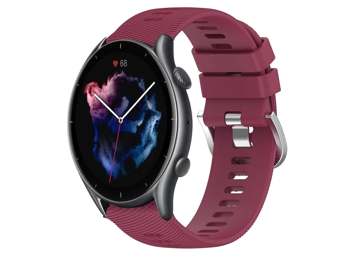 Pulseira De Silicone Macio De Cor Sólida De 22 Mm Para Amazfit Gtr 3 Pro