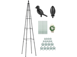 Treliça Externa para Plantas Trepadeiras, Às Intempéries, em Formato de A, Altura Ajustável de 160 Cm Auxílio para CHABERLU