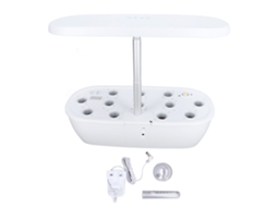 Sistema Hidropônico Jardim Indoor Com Luz Led 100 240v Uk Branco