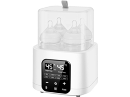 Aquecedor De Mamadeiras Eifson 6 Em 1 Com Controlo Remoto E Capacidade Para 4 Mamadeiras - Branco