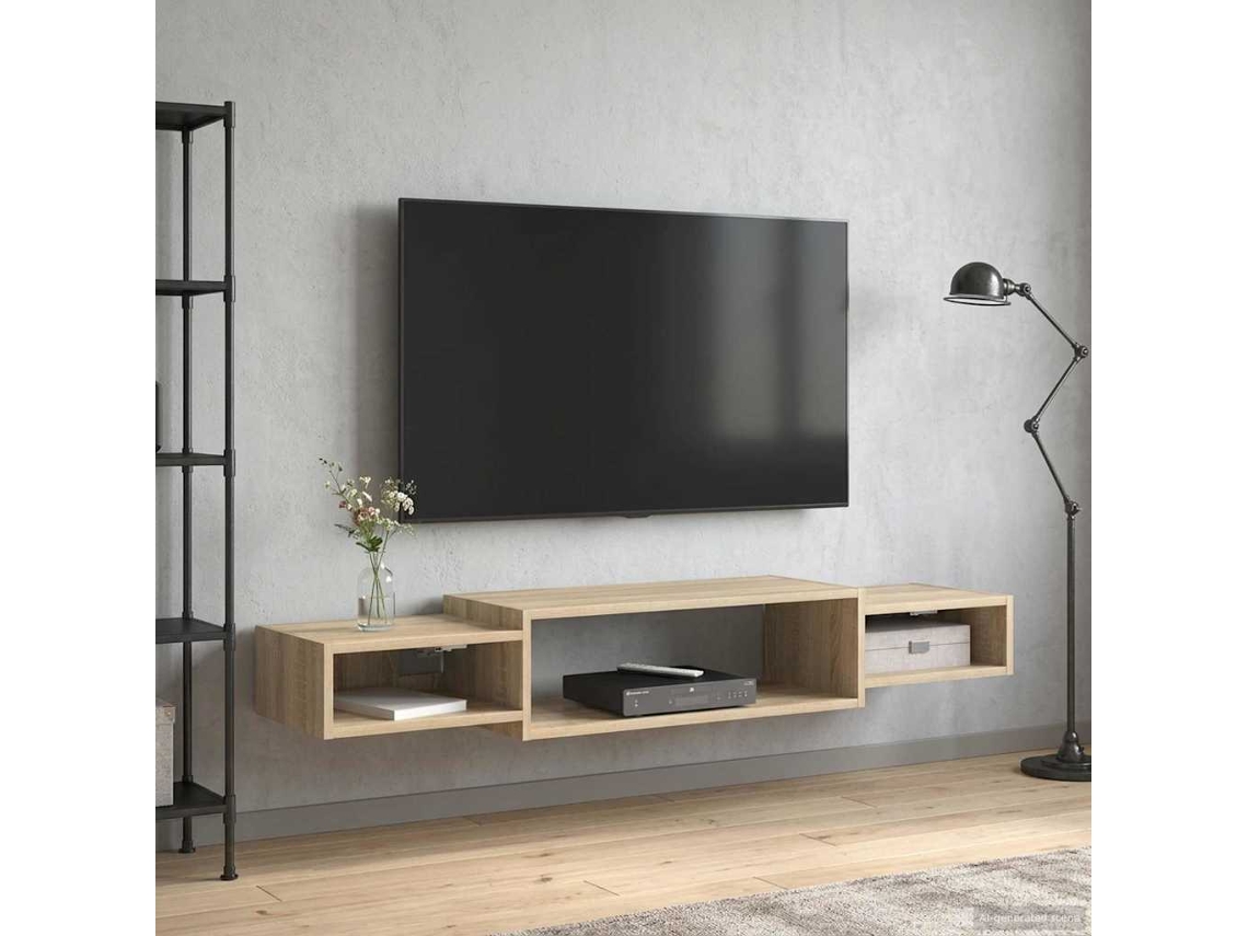 Vidaxl Armário De Tv Montado Na Parede Montagem Na Parede