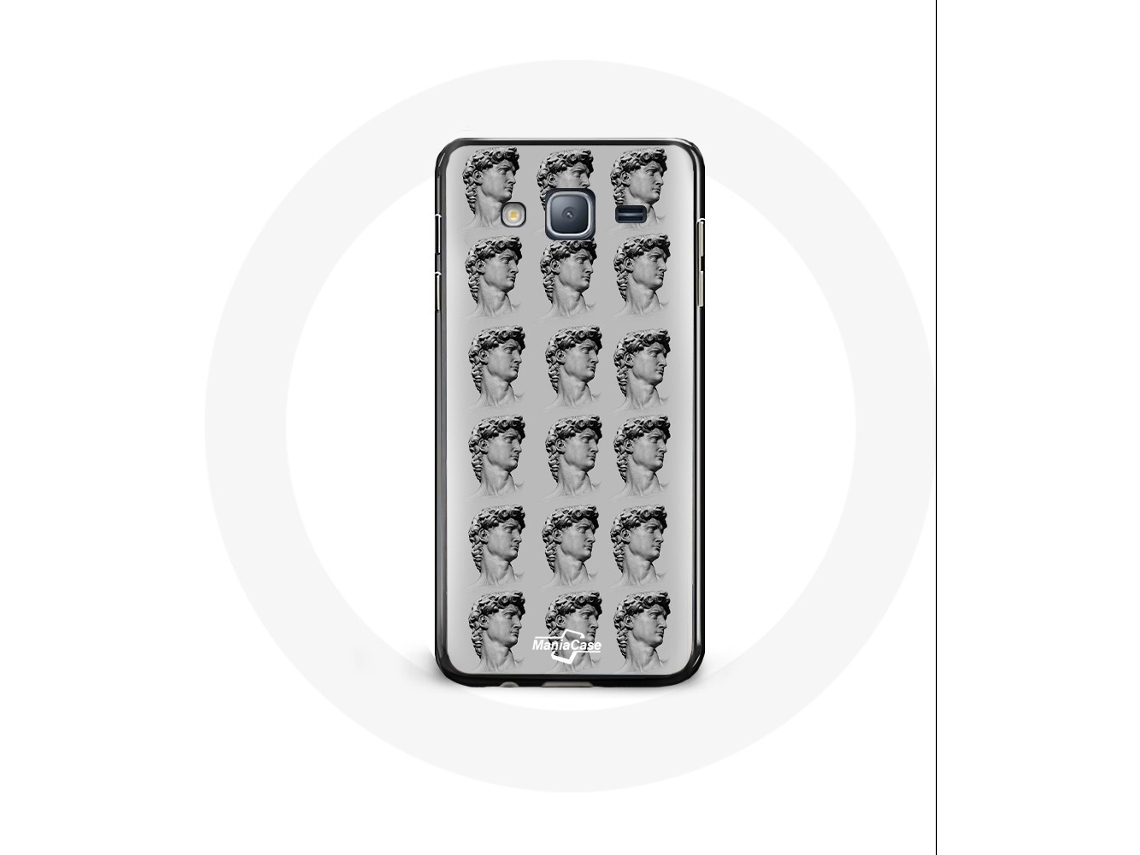 Capa para Samsung Galaxy A3 Statue Fundo cinzento