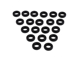 5x10 Pares de Ganchos Silicone Antiderrapantes para Óculos Sol Pretos GOKOCO
