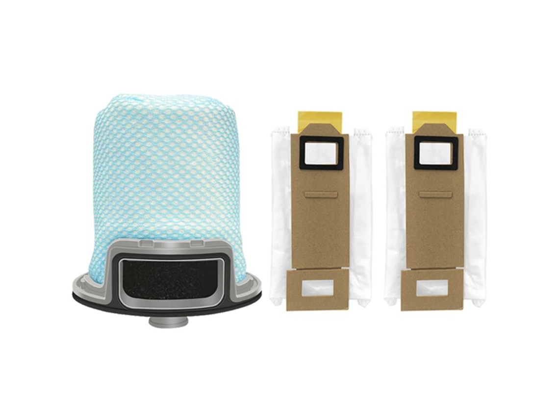 Kit com 3 Acessórios de Reposição: Filtro, Saco para Aspirador Robô S7 Plus T7s T7 BRILVIBERA