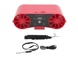 Ventilador de Cintura Portátil 20000mah Lanyard Vermelho Rosa