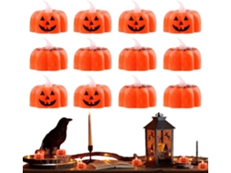 Velas Elétricas De Led Luz Intermitente Sem Chama 12 Peças De Luzes De Led Para O Halloween, Ide Gokoco