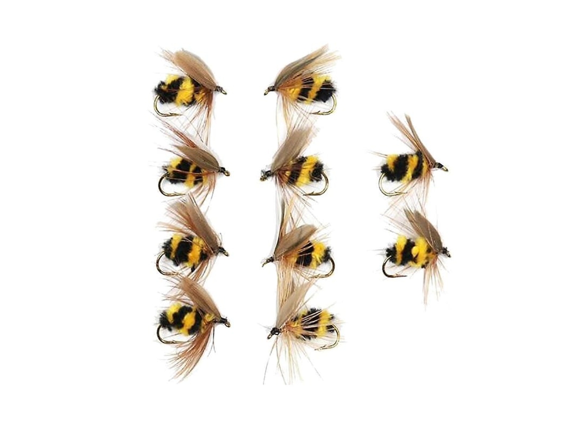 10 Peças Isca Artificia De Vespa Macia Para Pesca Com Mosca Bionica Para Truta