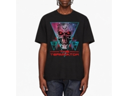 Rockinstone Terminator Space Face Black Adult T-shirt Size:xxl