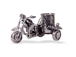 Portavasos De Hierro Moto Multifuncional Decoración Organizador De Lápices Unisex