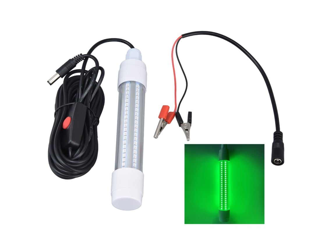 2026 luz de Pesca Submersível 126 Led Ip68 Impermeável 1000lm 13w Ac12 36v Luz Verde para Pesca Noturna
