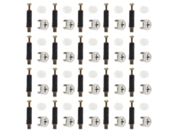 Kit De Conectores Móveis Pretyzoom Com 40 Peças E Encaixe Camlock Para Armários, Com Parafusos E Cavilhas Embutidos Para