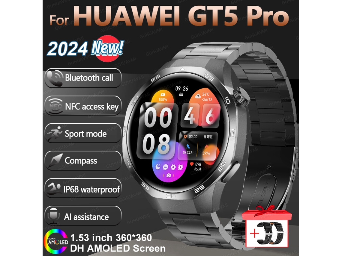 Relógio Inteligente Multifuncional Mdug Gt5 Pro Para Homens E Mulheres, Pulseira Esportiva À Prova Dágua De 1,2 Polegadas