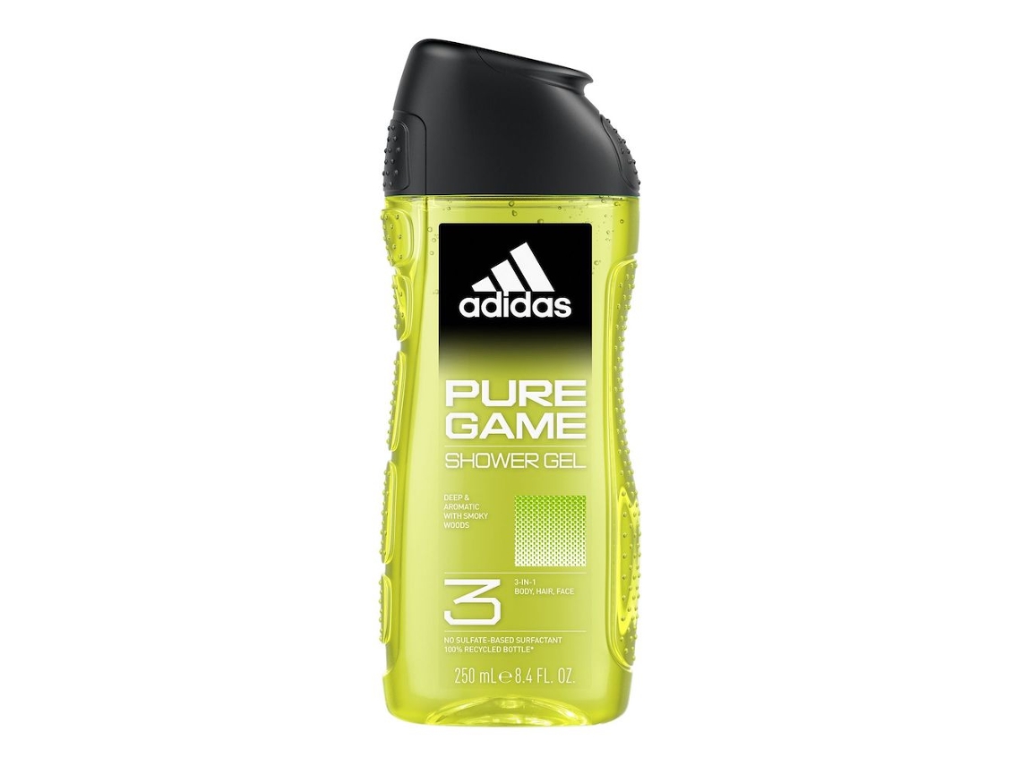 Pure Game Mens Sabonete Líquido Refrescante para o Corpo, 250ml Adidas