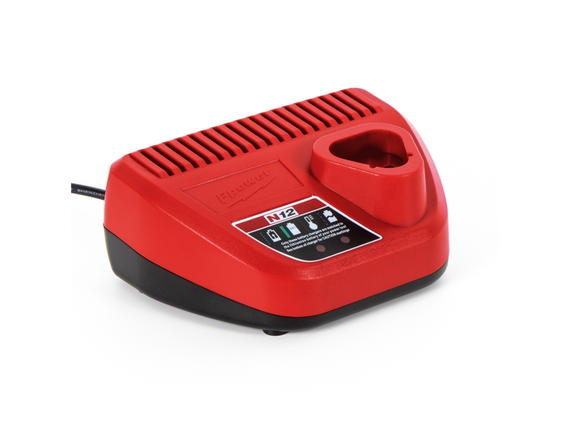 Lurelia Carregador De Bateria 100-260v 50/60hz 3.0a 36w 12v Compatível Milwaukee