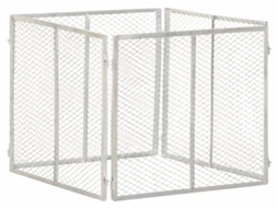 vidaXL Compostor de jardim 85x85x70 cm ferro galvanizado