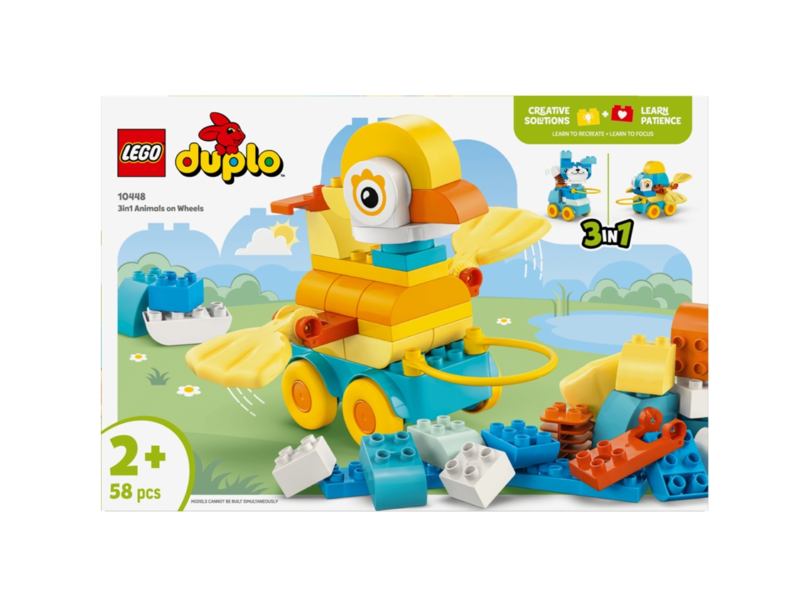 LEGO Duplo: Animais Sobre Rodas 3em1 - 10448