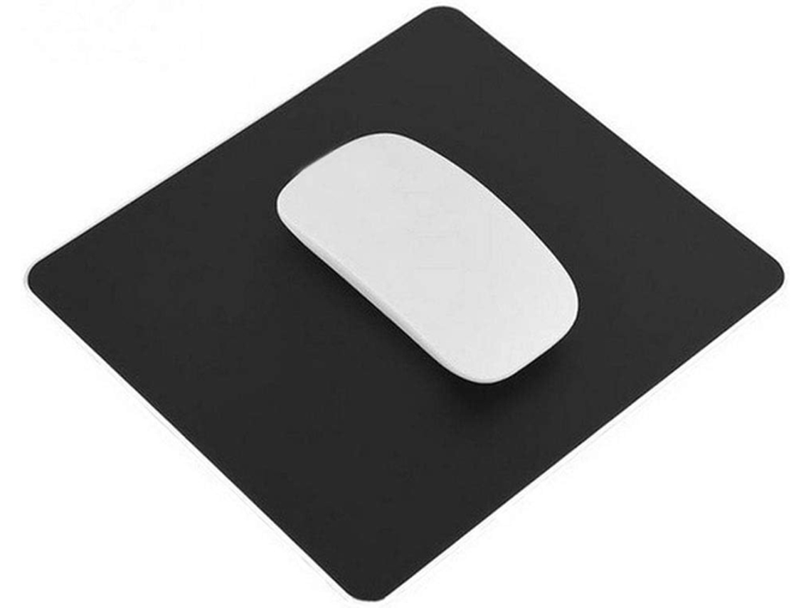 Tapete De Rato Antideslizante, Impermeável, Moderno, 23x19 Cm, Preto, Couro Dureforward
