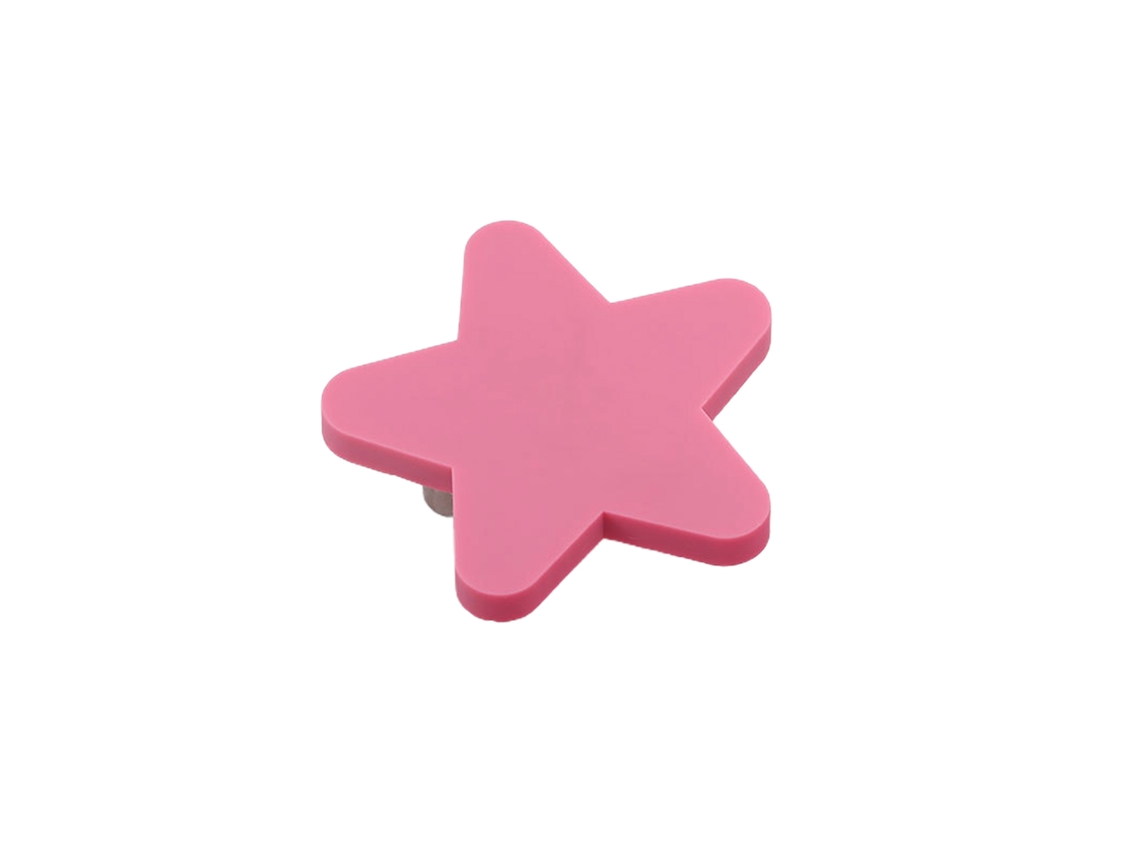 Puxador De Guarda-roupa De Desenho Animado Para Crianças (estilo Estrela Rosa De 51mm, Produzido Pela Ande Online)