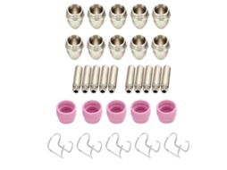 Kit De Consumíveis Para Soplete De Plasma: Elétrodos, Boquillas, Cerâmicas, Pontas De Contato Sg-55 Ag-60 Wsd-60p 30 Peças