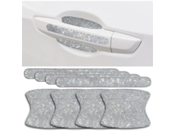Calcomanías de Piedras Strass para Manijas de Puertas de Coches 8 Piezas Protectoras Anti rayas Universal