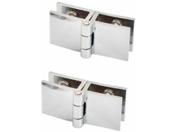Dobradiça Fixação Porta De Vidro Com Rotação De 180 Graus, Sem Necessidade De Furação, Para Com Espessura De 5 Mm A 8 Mm