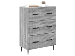 Gabinete de Gavetas Sonoma Cinzento 66x34,5x89,5 cm MAISON EXCLUSIVE
