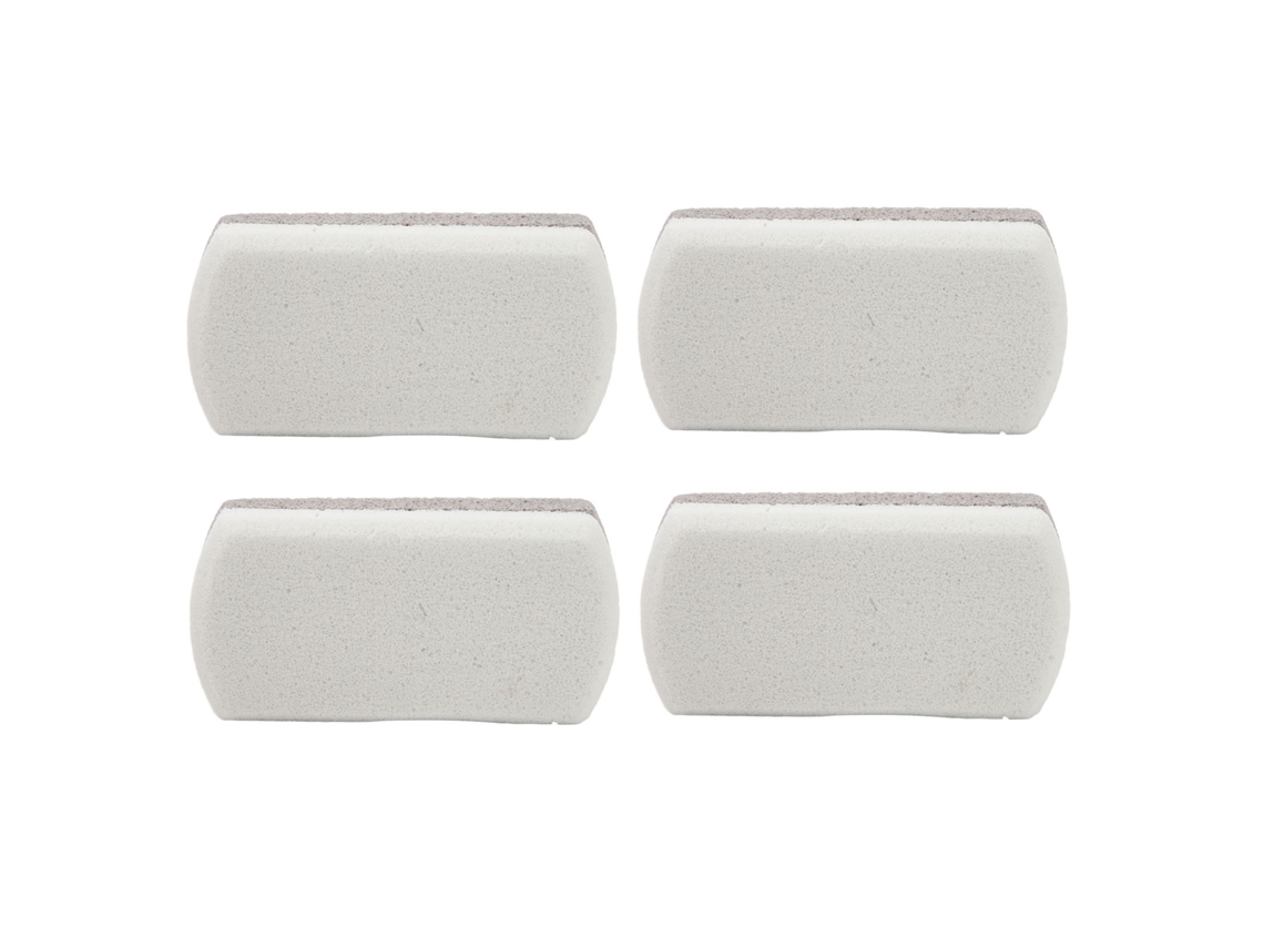 Conjunto de 4 Pedras-Pomes para os Pés com Design Ergonômico, Removedor Eficaz de Calos e Pele Morta