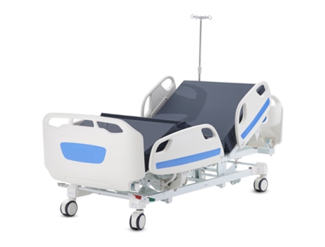 Cama Hospitalar Elétrica 5 Funções Com Ajuste De Altura, Ângulos E Suporte Para Iv Tekmaquinas
