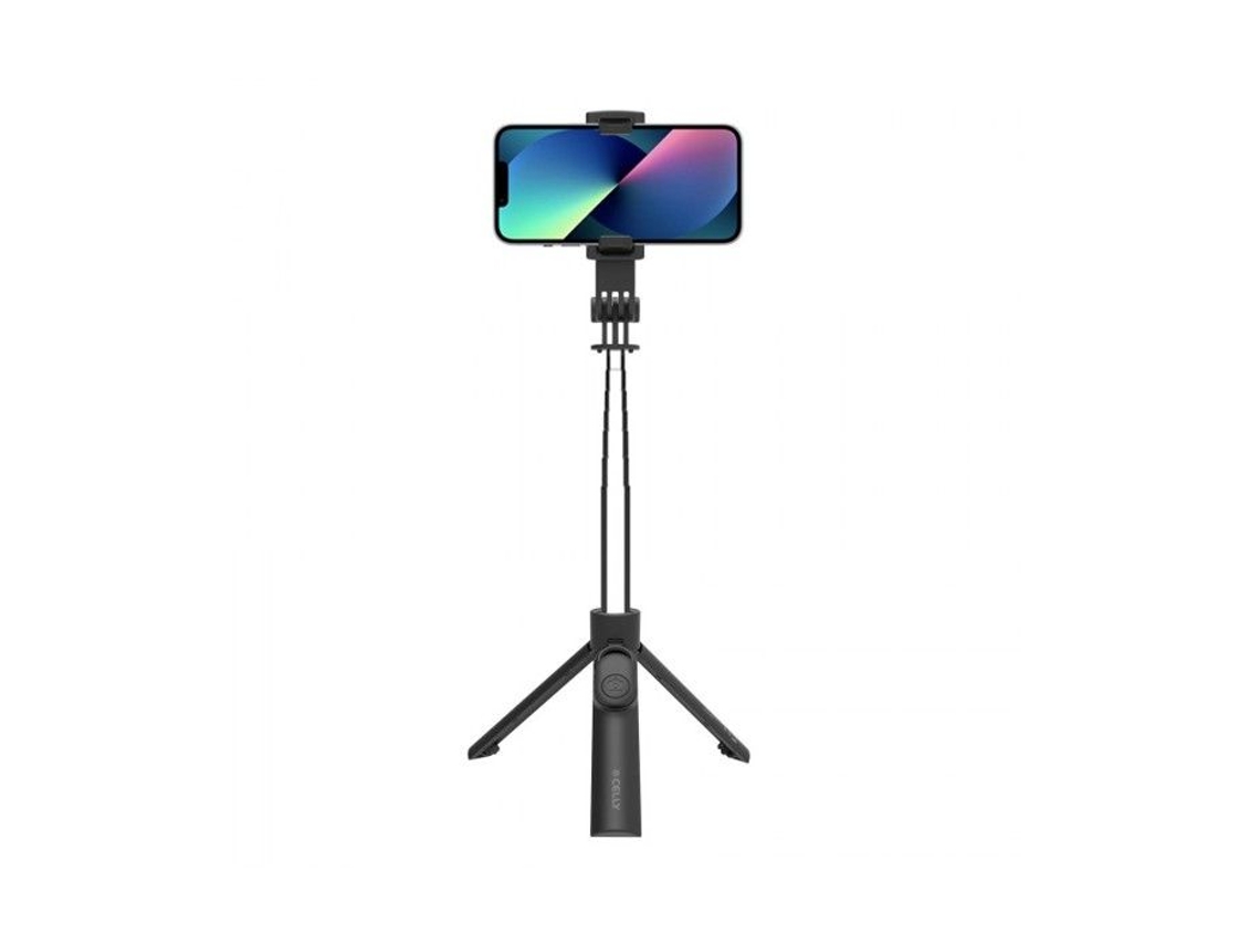 Tripé com controle remoto para selfies, preto, Celly