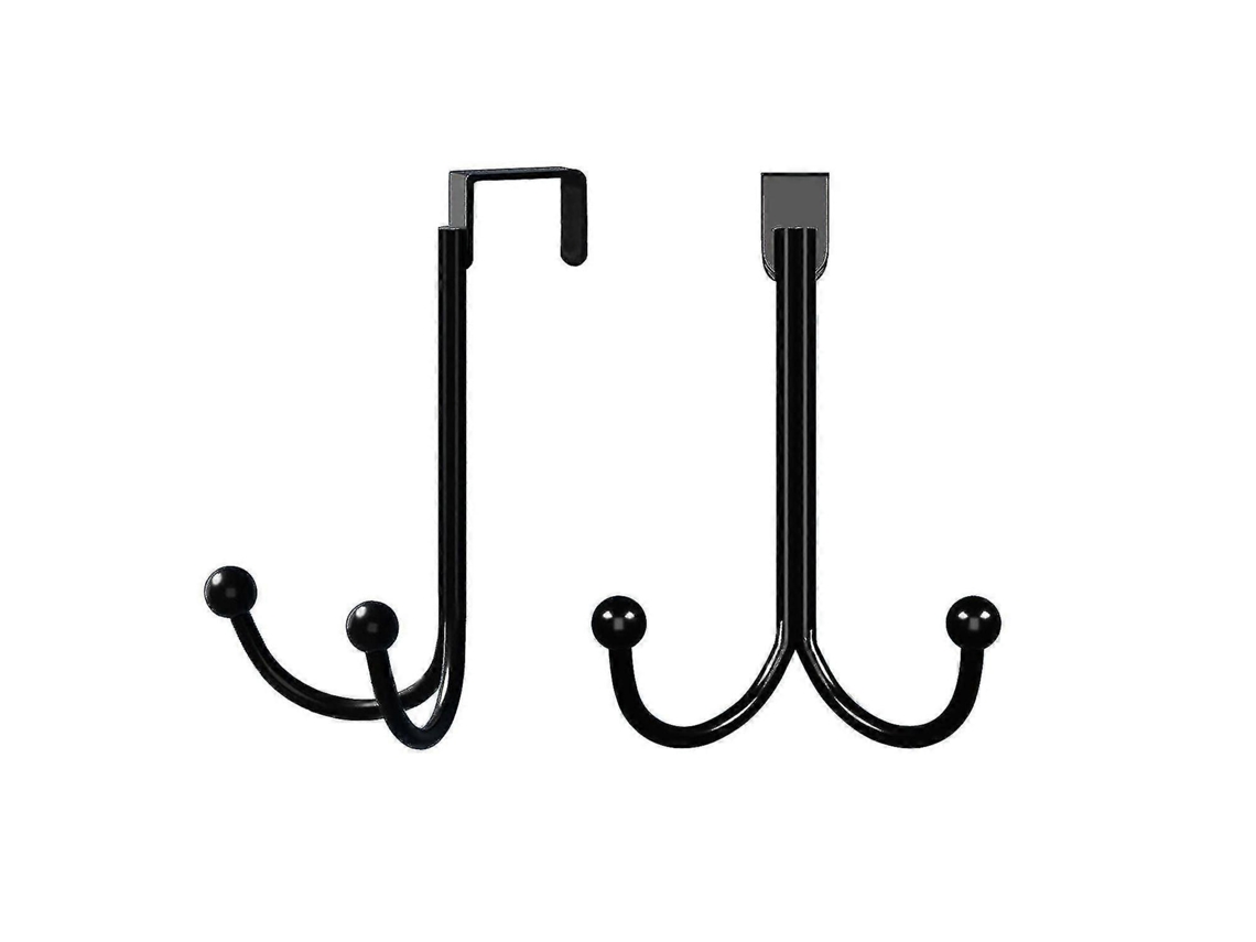 Lurelia Gancho De Porta, 2 Unid., Para Parede, Em Metal, Para Toalhas E Roupas, 105 X 165 Mm, Preto