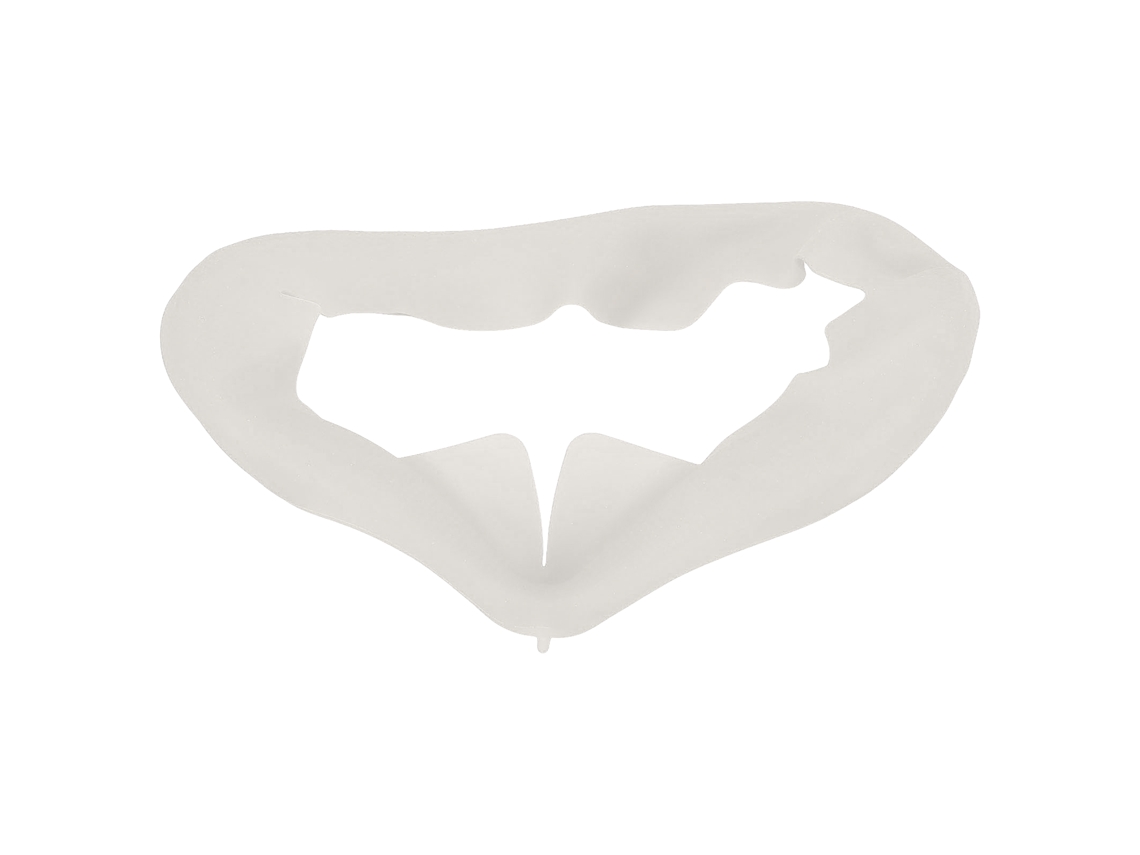 Capa facial de silicone para Quest 2 antissuor lavável almofada VR bloqueia luz cinza S/MARCA