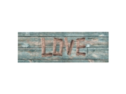 Vidaxl Tapete de Cozinha Lavável com Design Love 60x300 Cm