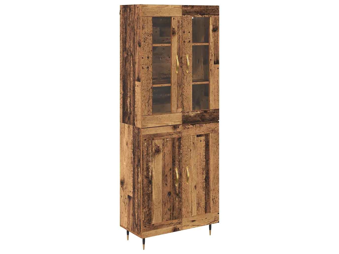 Buffê Montado na Parede Madeira Antiga 2 Peças 69,5x34x180 cm MAISON EXCLUSIVE
