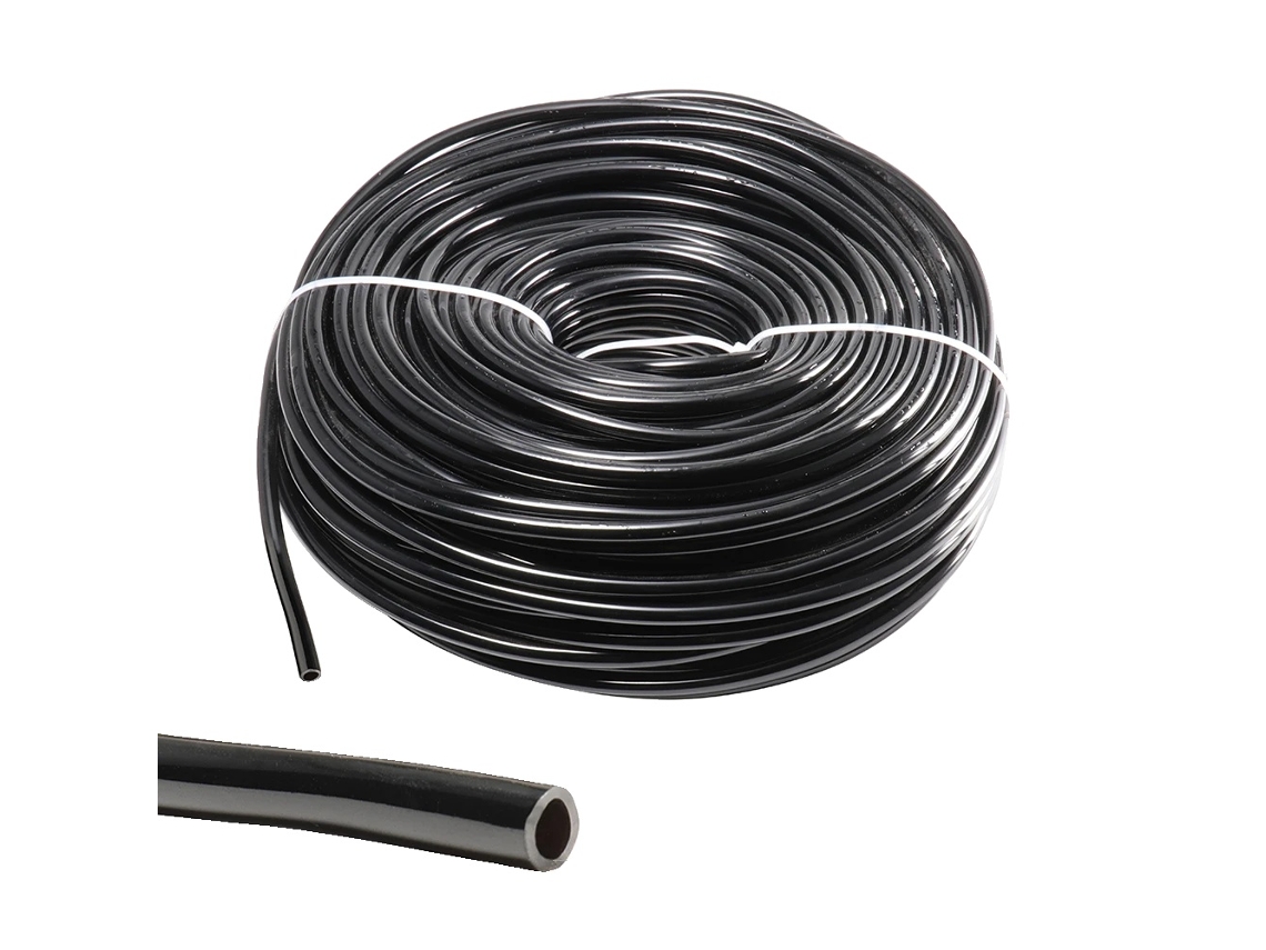 Tubo De Micro Irrigação, Plástico Durável, Design Flexível, 1/4-e, 50m