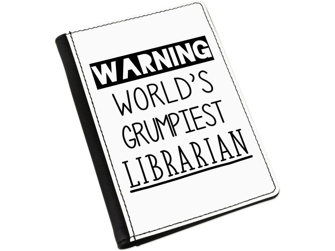 Capa para Passaporte Aviso da Base de Presente a Bibliotecária