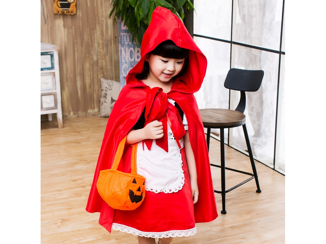 Fantasia de Natal Cosplay Fantasia de Chapeuzinho Vermelho 160Cm