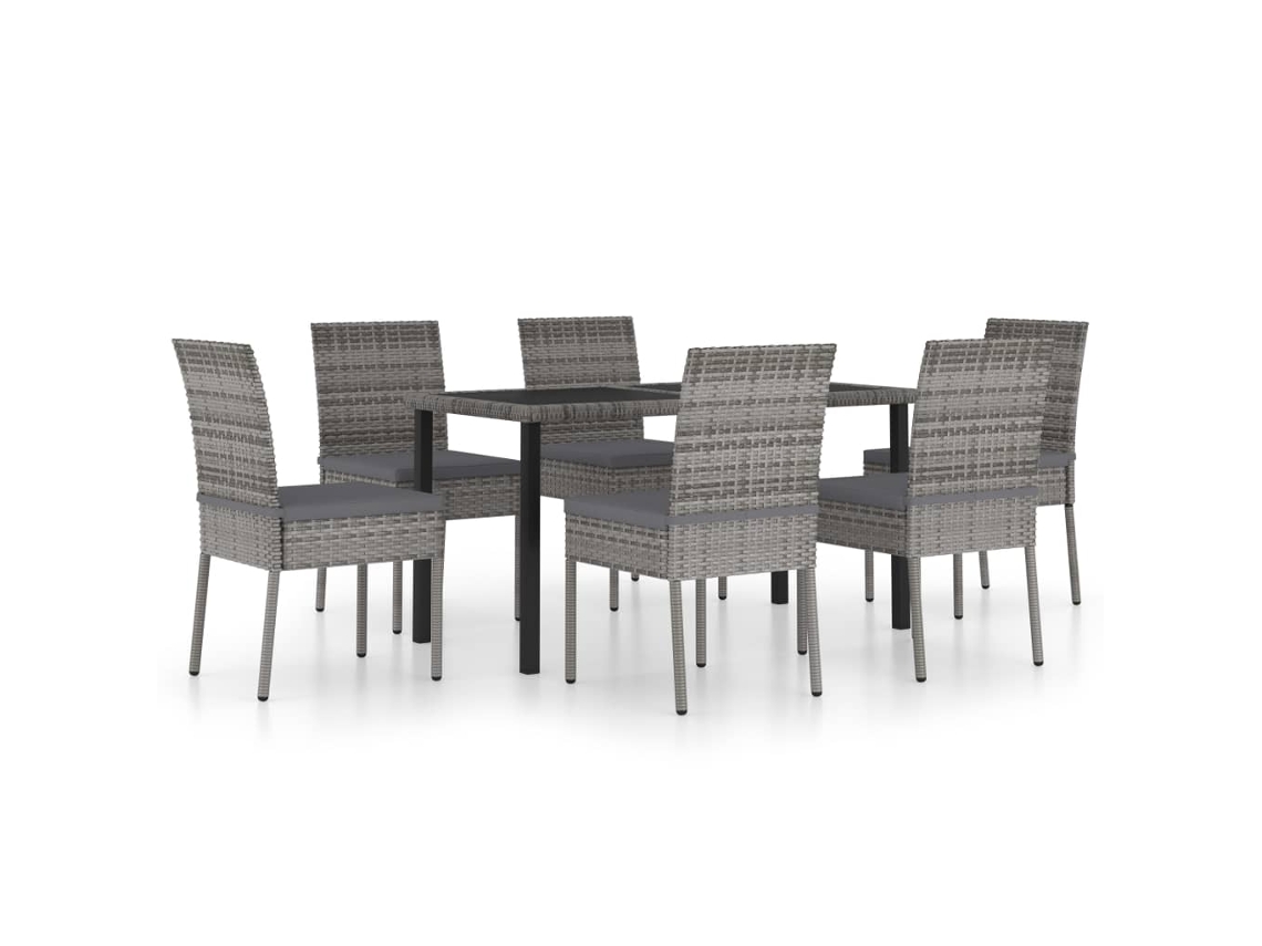 Dining Set, Dining Sets Vidaxl Cinzeto Rattan / Vime (n/a)