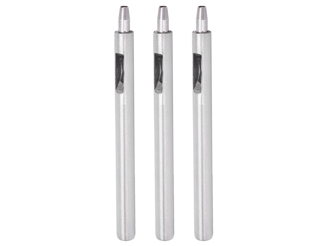 CONJUNTO de 3 perfuradores redondos de 3.5mm em aço aliado YURU para artesanato em couro