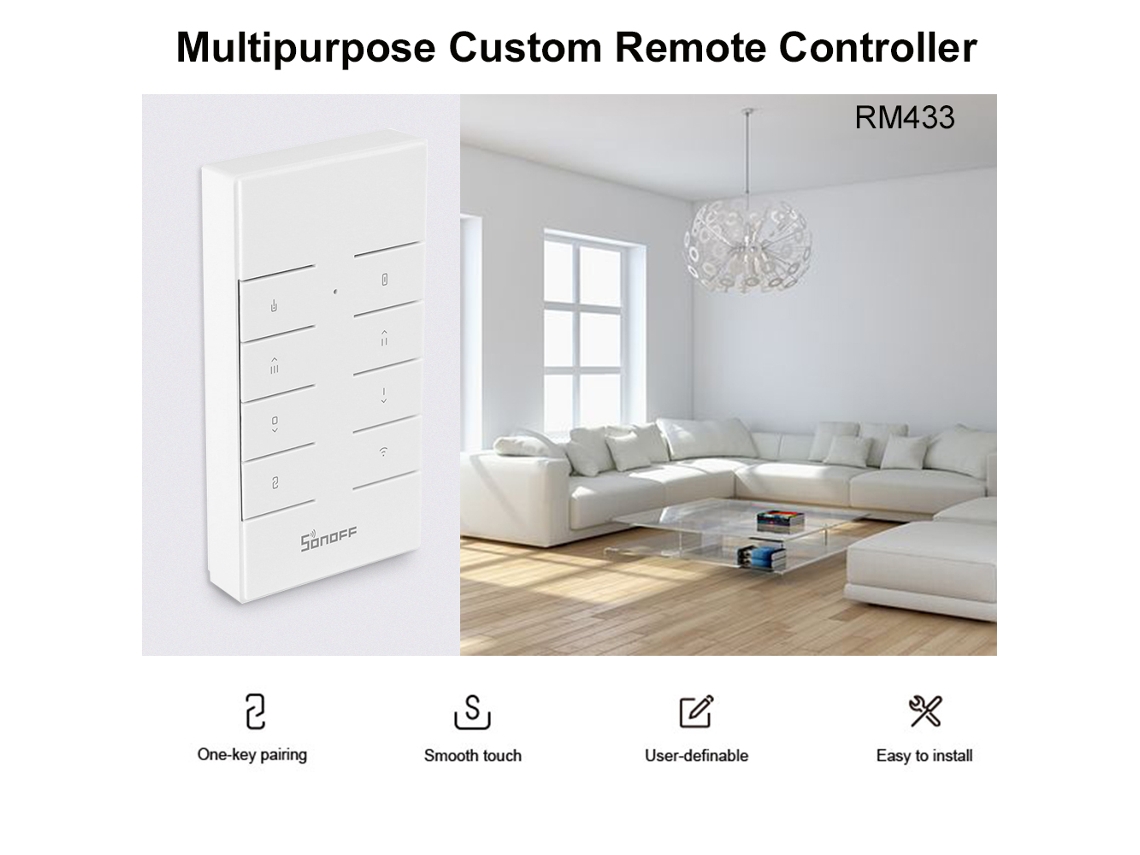 Controle Remoto Sem Fio Sonoff Rm433 (versão Atualizada, Rf De 433mhz)