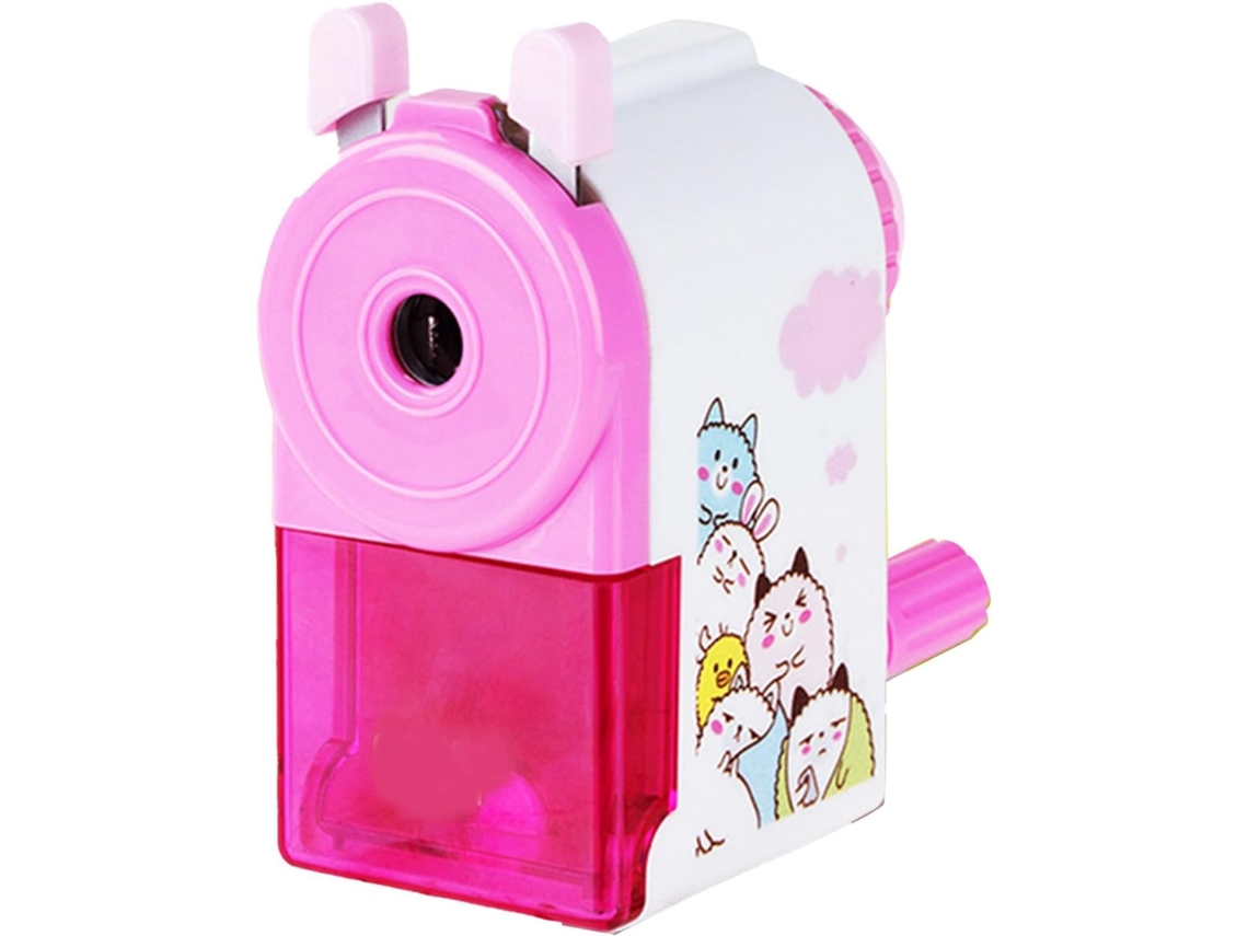 Apontador De Lápis Giratório, Manual, Portátil, Com Manivela, Fofo E