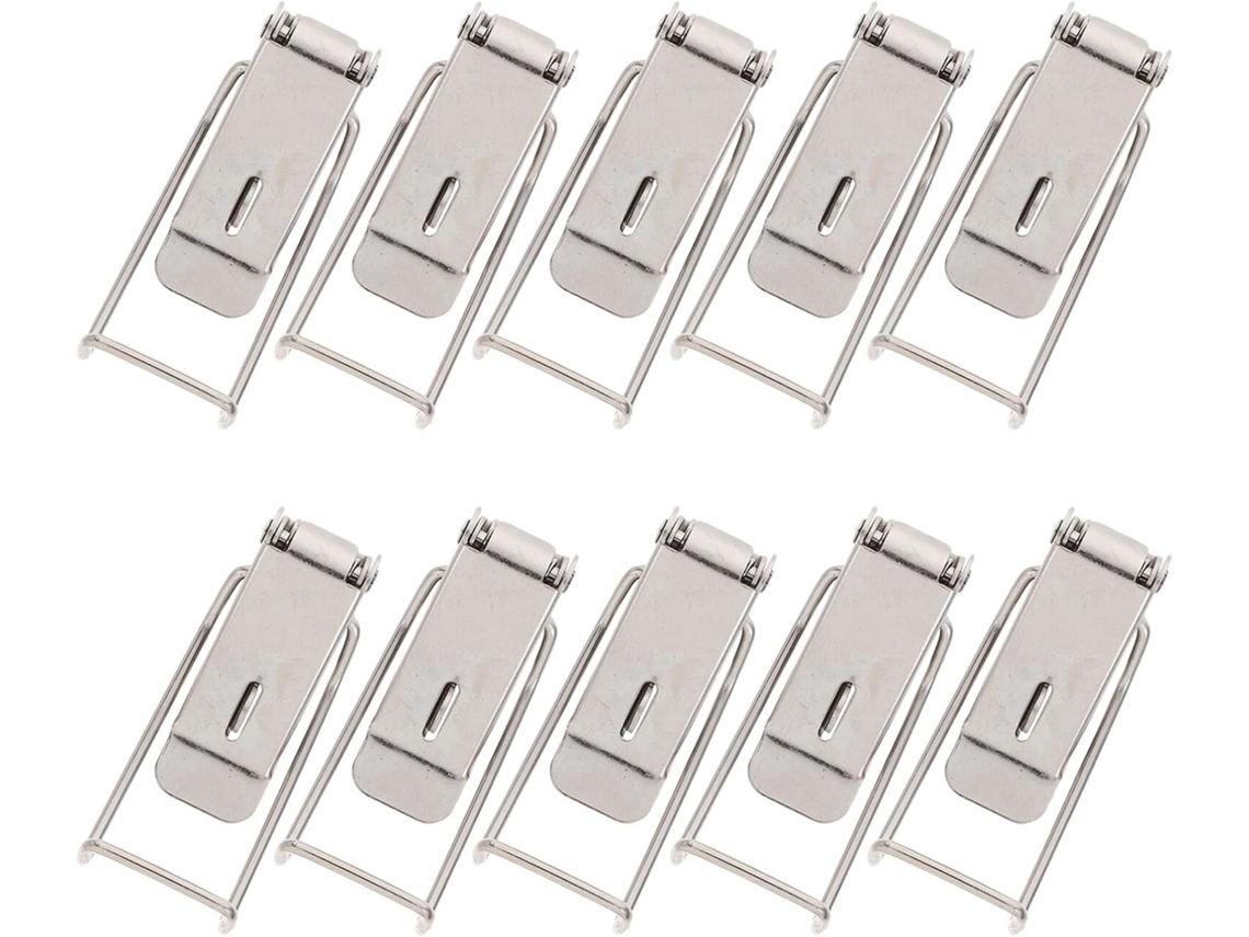 Set Of 10 Fivelas Bico Pato Com Mola Em Aço Insuficiente Para