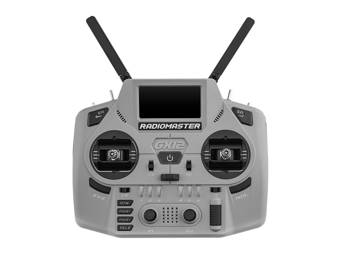 Blue Radiomaster Gx12 Crush Dual band Dual 1w Gemini Xrossband Expresslrs Oled Gimbal Digital 3d Cnc Hall Gx01 P/ Drone Fpv Corrida MDUG