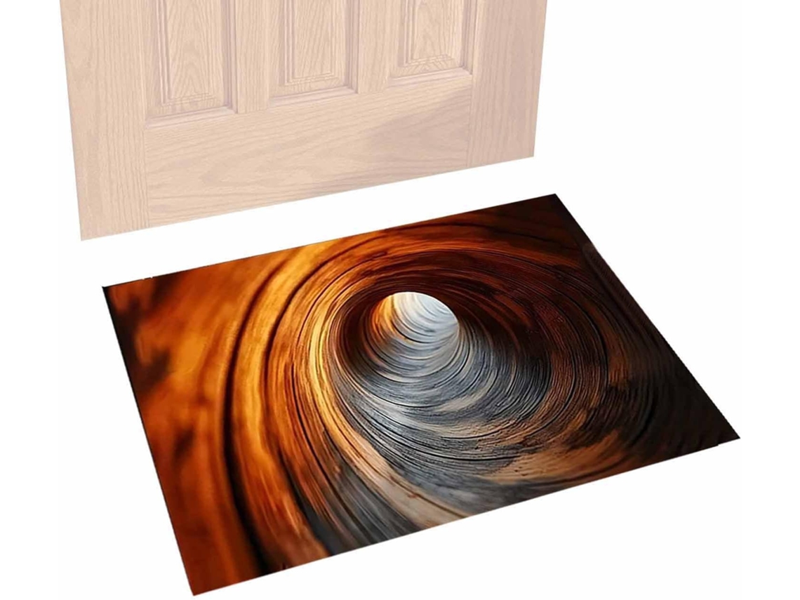 Tapete De Entrada Abstrato Antiderrapante E Absorvente | Tapete