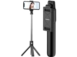 Bastão de Selfie 3 em 1 Mini Bastão de Selfie com Obturador Remoto Bluetooth Portátil e Extensível Suporte para Selfie 129