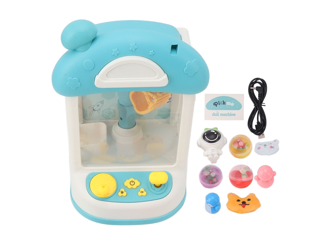 Primerox máquina de Capturar Bonecas Mini com Luz e Música para Crianças Brinquedo Elétrico Tipo a