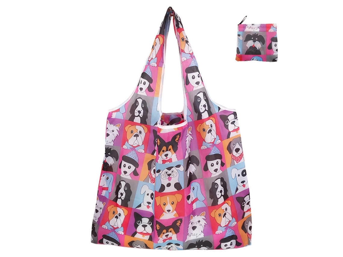 Sacola De Compras Dobrável E Ecológica, Sacola De Compras Impermeável, Sacola Reutilizável E Impermeável, Dobrada E Guardada Em Uma Bolsa Acoplada.