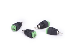 Conjunto De 4 Adaptadores Cabo Alto-falante Para Conector Rca Macho Áudio, Design Profissional Hfmqv -aquaforge