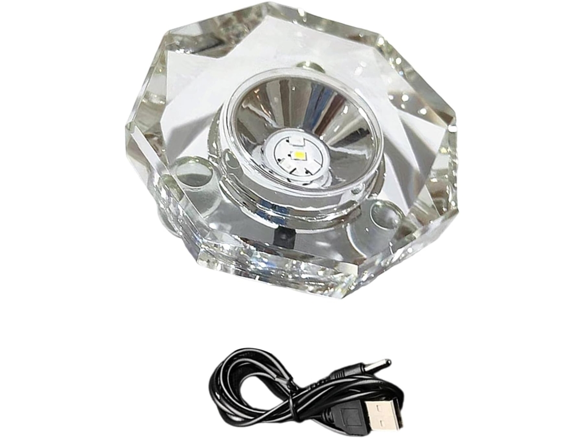Suporte De Iluminação Ajustável Para Exibição Joias, Base Estável Com Lâmpadas Led De Baixo Consumo E Cristais