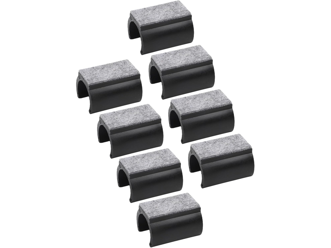Pacote com 40 furos de inserção para cadeiras Rodízios, manga plástica Preta PP, 25 mm de diâmetro, para montagem em